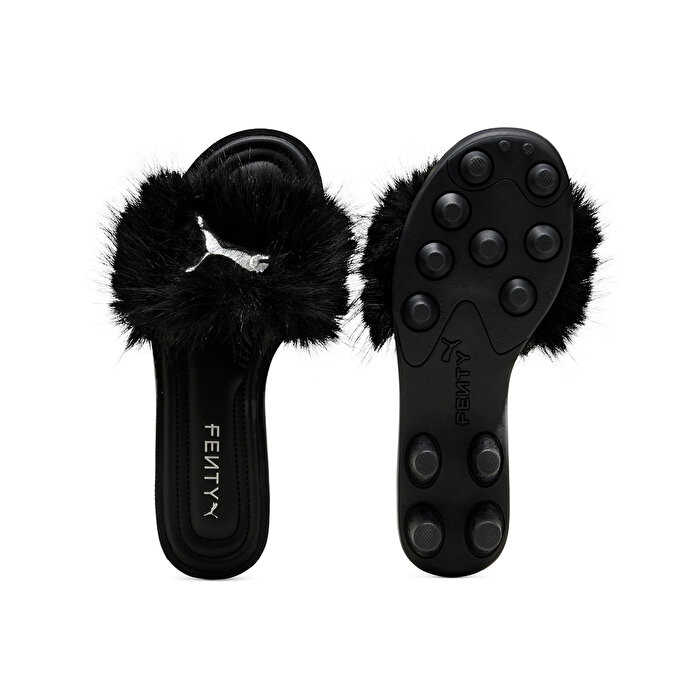 Puma Fenty x Slide Chic Fur Kadın Siyah Terlik