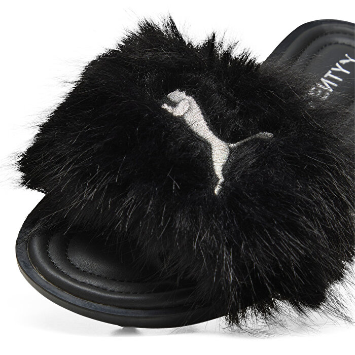 Puma Fenty x Slide Chic Fur Kadın Siyah Terlik