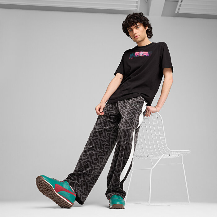 Puma Puma x Squid Game Graphic Erkek Siyah Tişört