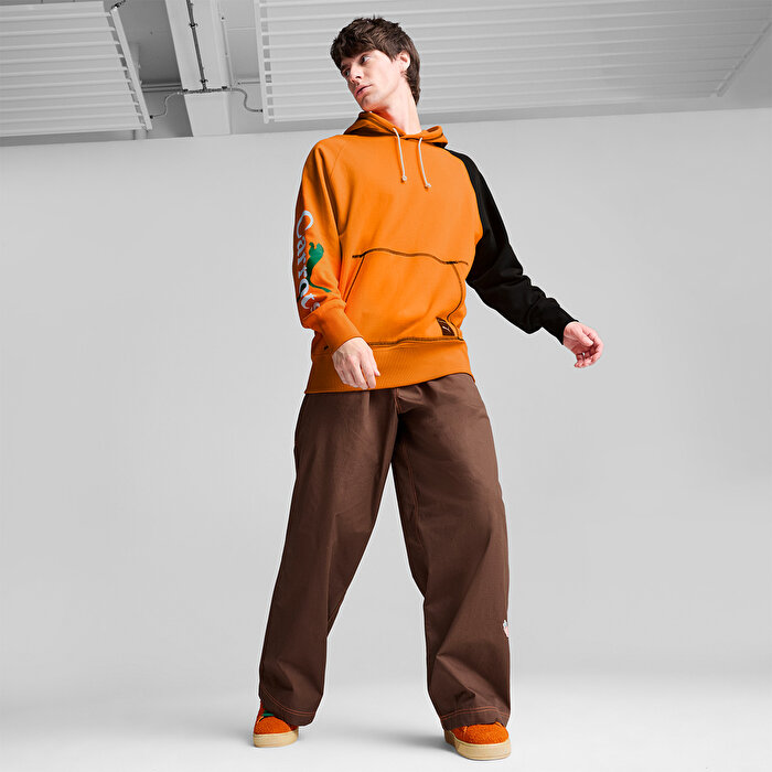 Puma x Carrots Erkek Turuncu Kapüşonlu Sweatshirt