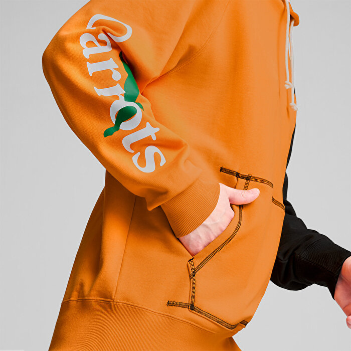 Puma x Carrots Erkek Turuncu Kapüşonlu Sweatshirt