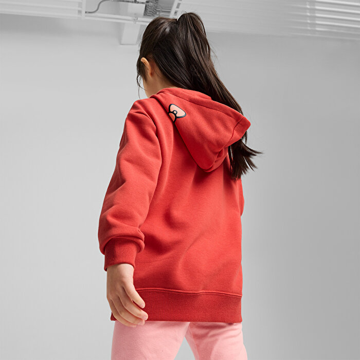 Puma Hello Kitty&Friends Graphic Kız Çocuk Kırmızı Kapüşonlu Sweatshirt