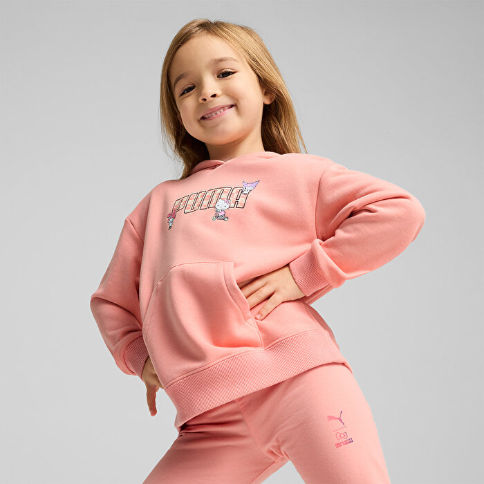 Puma Hello Kitty&Friends Graphic Kız Çocuk Pembe Kapüşonlu Sweatshirt