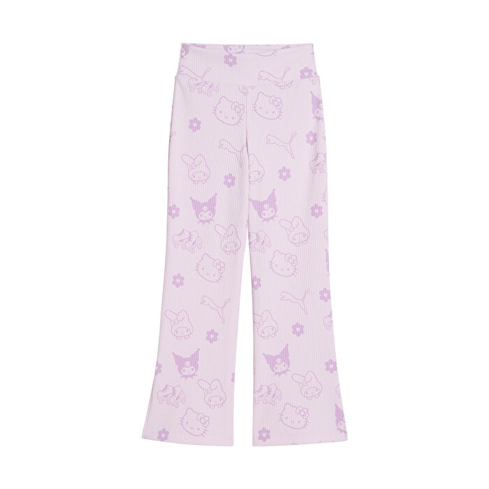 Puma Hello Kitty&Friends Ribbed Kız Çocuk Mor Tayt