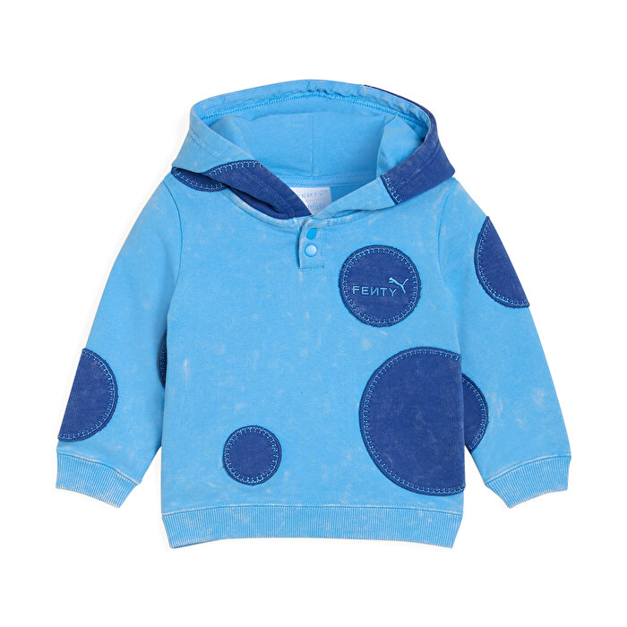 Puma x Fenty x Smurfs Bebek Mavi Kapüşonlu Sweatshirt