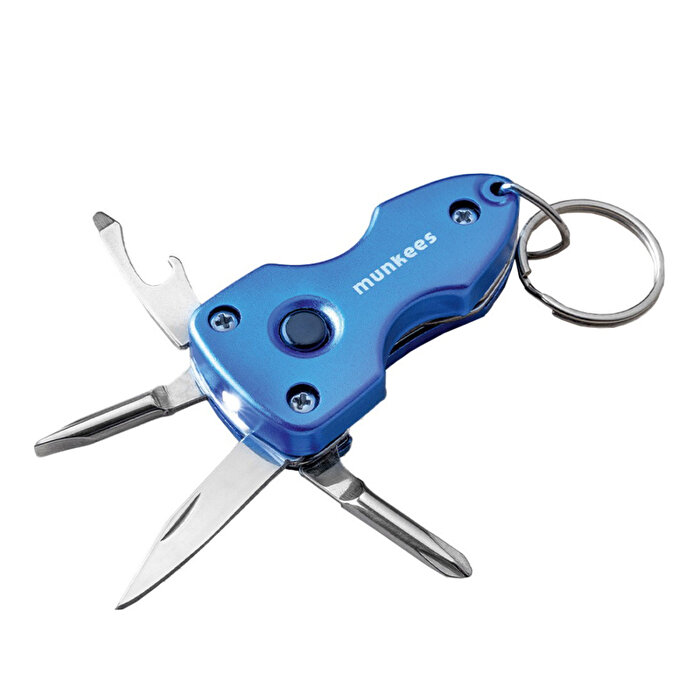 Munkees Multi Tool Led Light Lacivert Anahtarlık