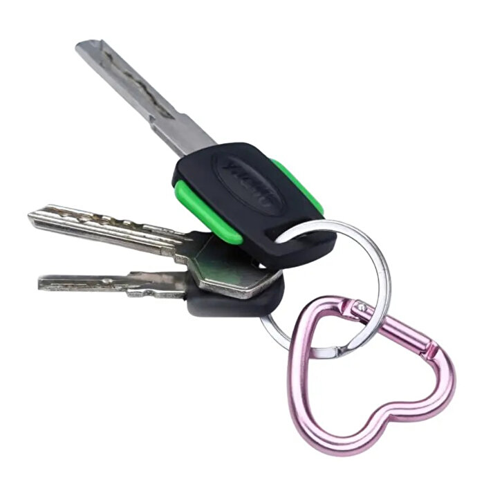 Munkees Mini Heart Carabiner 2 Pieces Pembe Anahtarlık