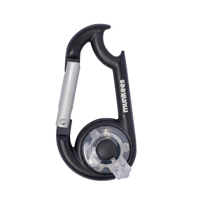 Munkees Led Carabiner With Bottle Opener Siyah Anahtarlık