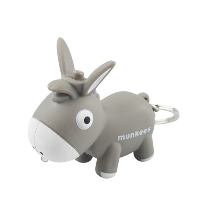 Munkees Donkey Led Sound Gri Anahtarlık