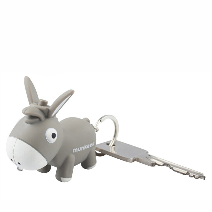 Munkees Donkey Led Sound Gri Anahtarlık