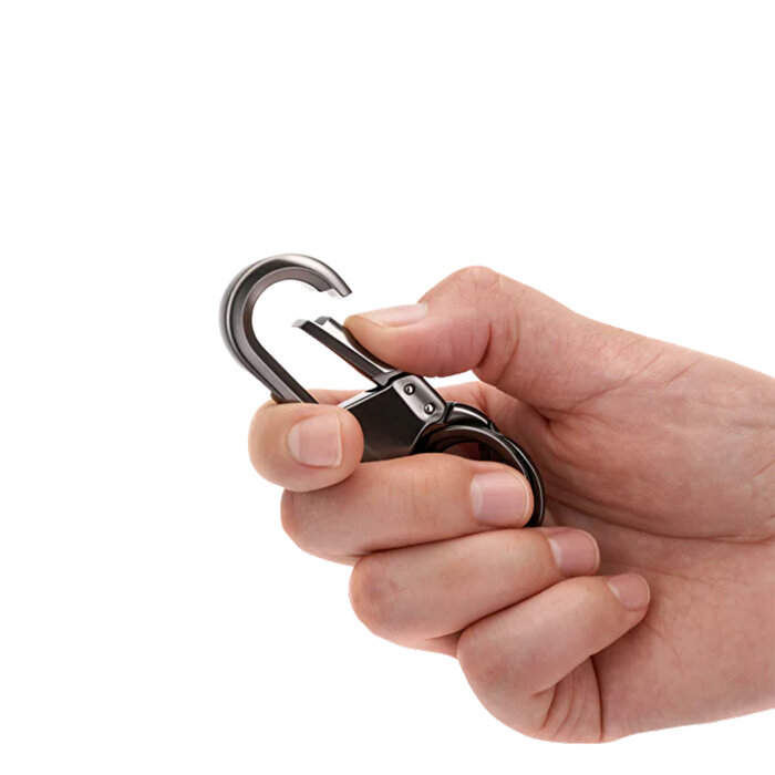 Munkees Carabiner Double Gri Anahtarlık
