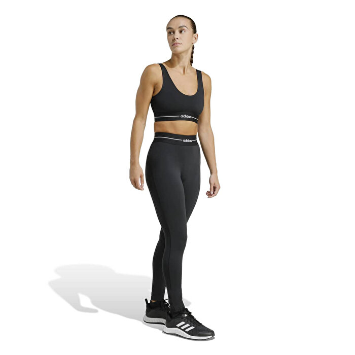 adidas Q1 Hyperglam Light Support Kadın Siyah Sporcu Sütyeni