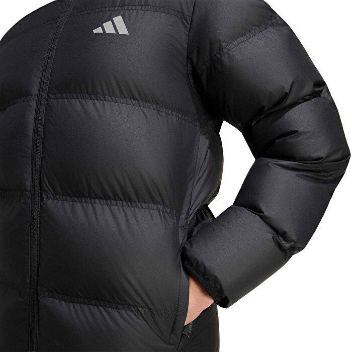 adidas Syntetic Down Çocuk Siyah Kapüşonlu Mont