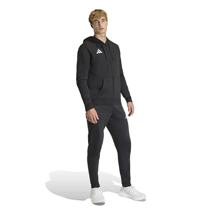 adidas Entrada 26 Erkek Kapüşonlu Siyah Ceket
