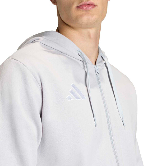 adidas Entrada 26 Erkek Gri Kapüşonlu Ceket