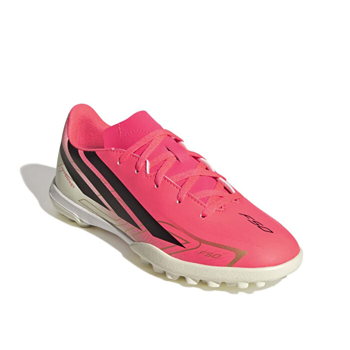 adidas F50 Hyperfast Club Tf J Çocuk Pembe Halı Saha Ayakkabısı