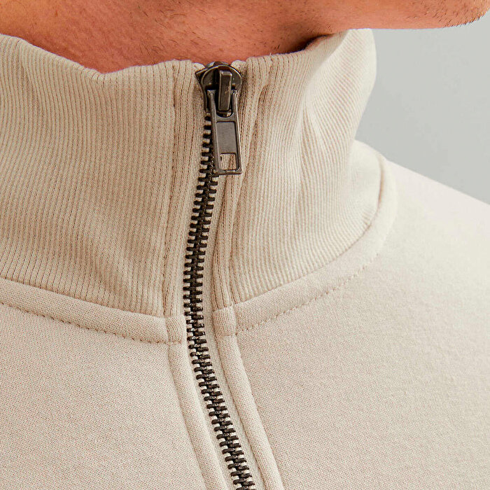 Jack&Jones Bradley Noos Erkek Bej Sweatshirt