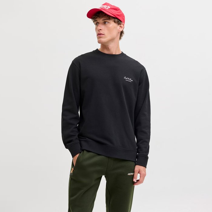 Jack&Jones Archive Graphic Erkek Siyah Sweatshirt