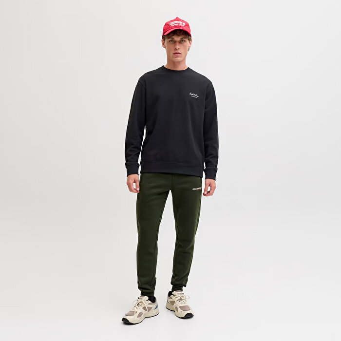 Jack&Jones Archive Graphic Erkek Siyah Sweatshirt