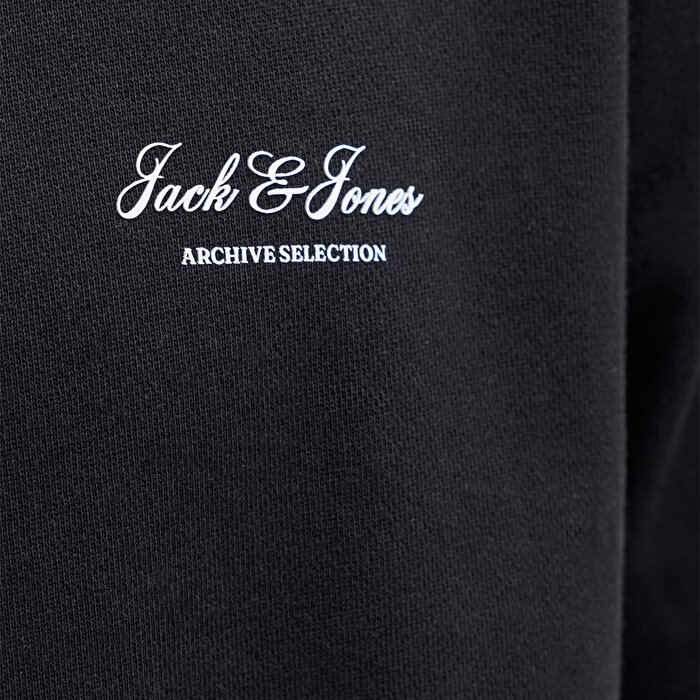 Jack&Jones Archive Graphic Erkek Siyah Sweatshirt