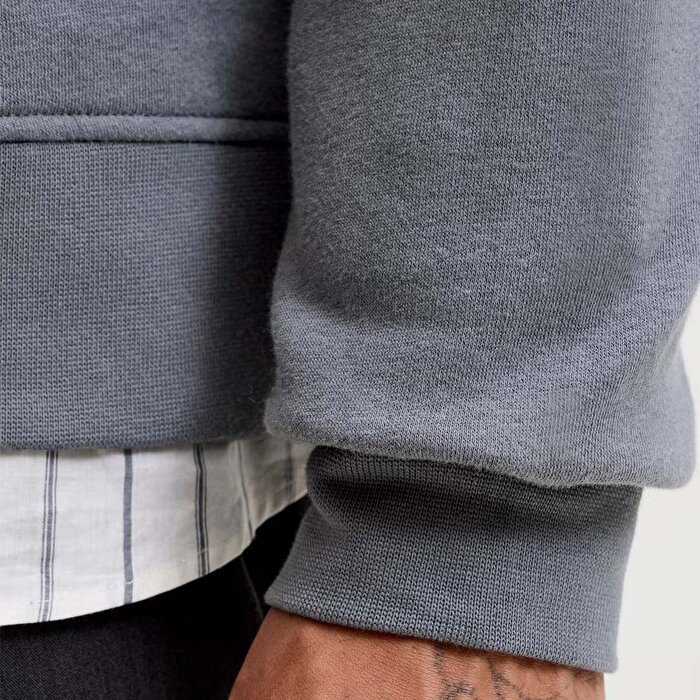 Jack&Jones Soho Erkek Gri Dik Yaka Sweatshirt