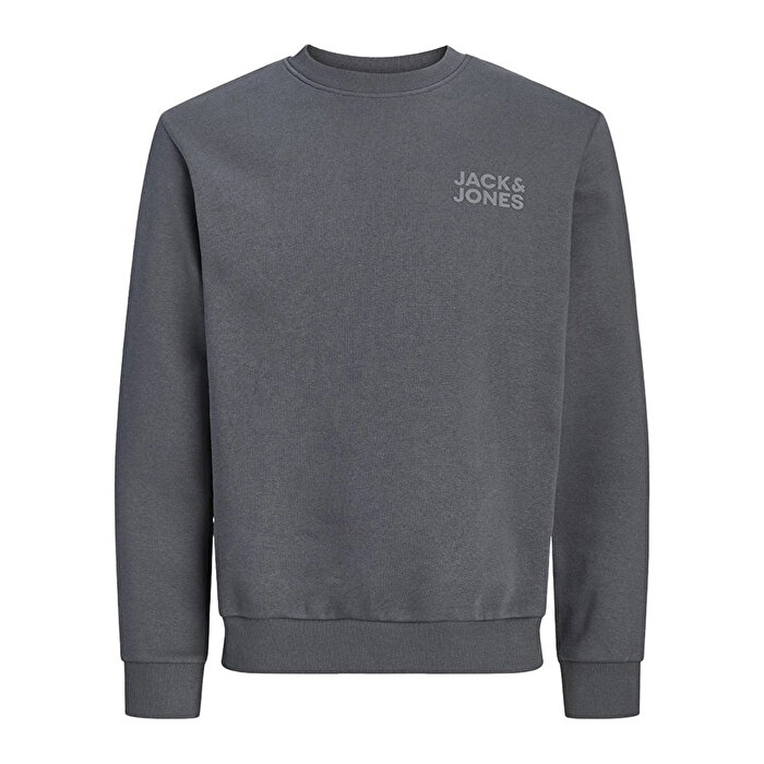 Jack&Jones Logo  Erkek Siyah Sweatshirt
