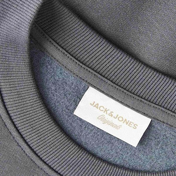 Jack&Jones Logo  Erkek Siyah Sweatshirt