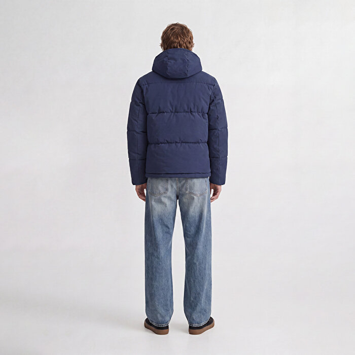 Jack&Jones Galaxy Puffer Erkek Lacivert Dik Yaka Mont
