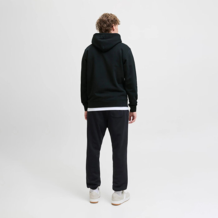 Jack&Jones Soho Erkek Siyah Kapüşonlu Sweatshirt