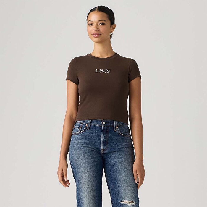 Levi's Gr Essential Baby Kadın Kahverengi Tişört