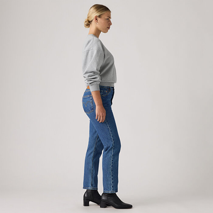 Levi's 501 Regular Fit Crop Kadın Gri Jean