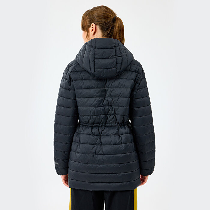 Skechers Lightweight Quilted Kadın Siyah Kapüşonlu Mont