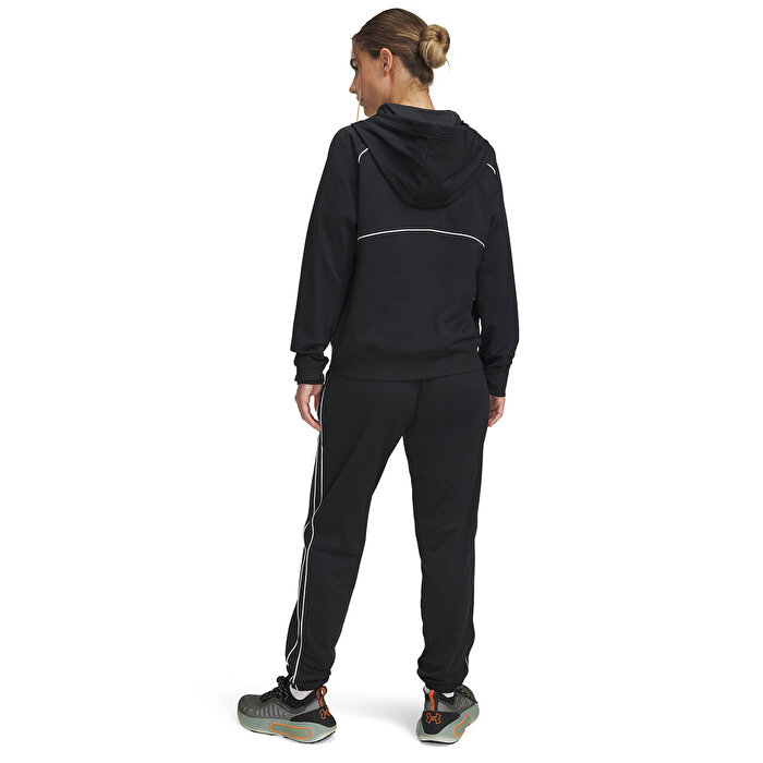 Under Armour Rical Tricot Kadın Siyah Dik Yaka Eşofman Takımı