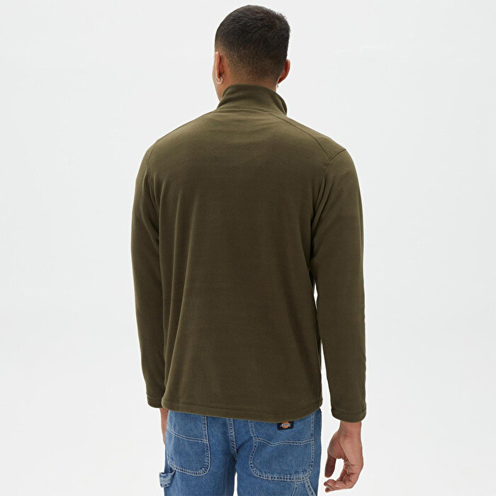Helly Hansen Mount Fleece Erkek Yeşil Dik Yaka Sweatshirt
