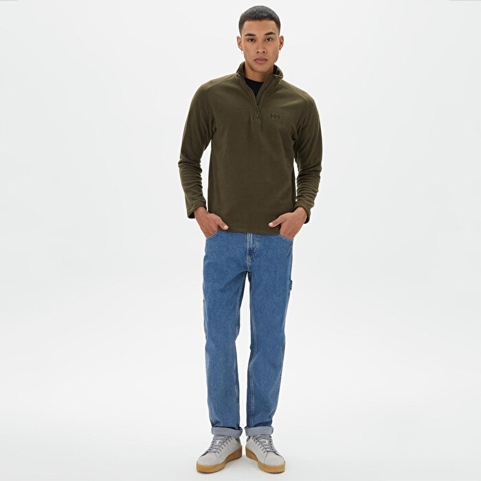 Helly Hansen Mount Fleece Erkek Yeşil Dik Yaka Sweatshirt