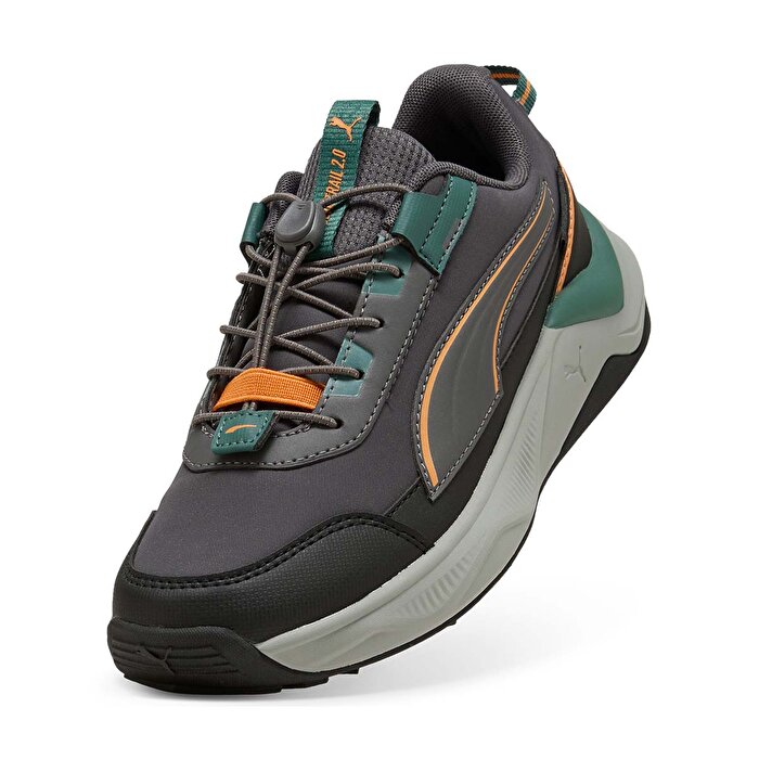 Puma Evolve 2.0 Trail Lo Jr Çocuk Gri Spor Ayakkabı