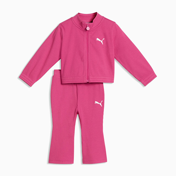 Puma Essentials Crew Set Fleece Bebek Pembe Eşofman Takımı