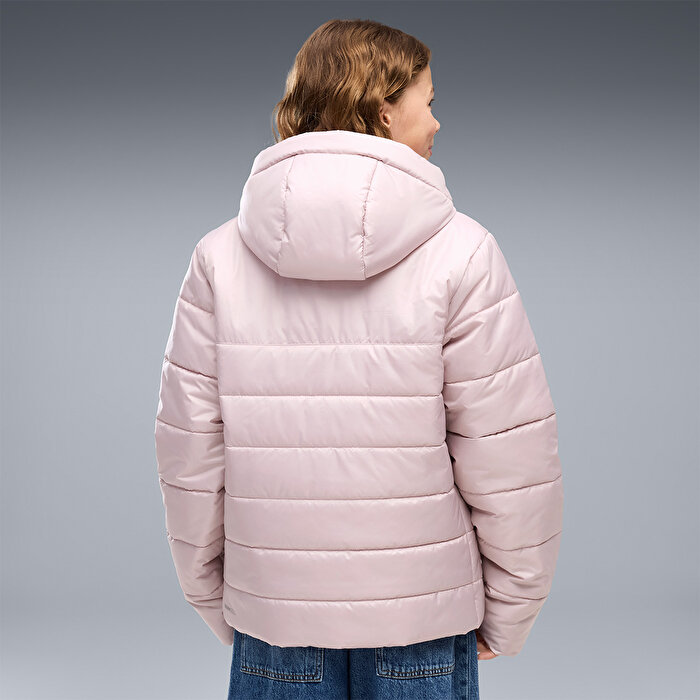 Puma Essential Padded Çocuk Pembe Kapüşonlu Mont