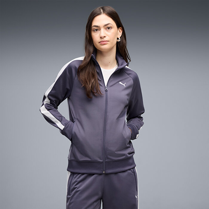 Puma T7 Track Kadın Mor Dik Yaka Ceket