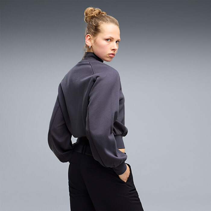 Puma Her Mock Kadın Mor Dik Yaka Sweatshirt