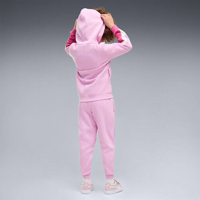 Puma Essentials Block Suit Çocuk Pembe Dik Yaka Eşofman Takımı