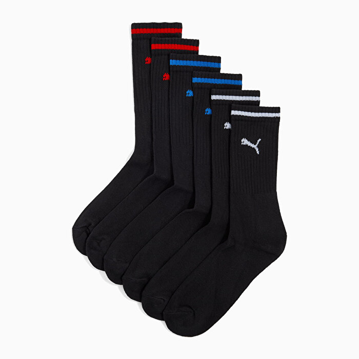 Puma Sport Crew Stripe 3' lü Siyah Çorap