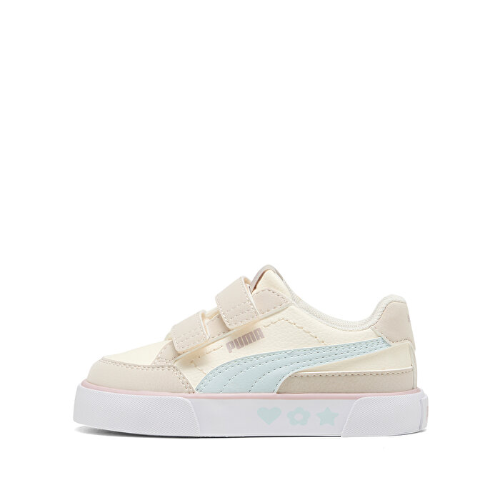 Puma Court Classic Vulc Kids Fun V Bebek Ekru Sneaker