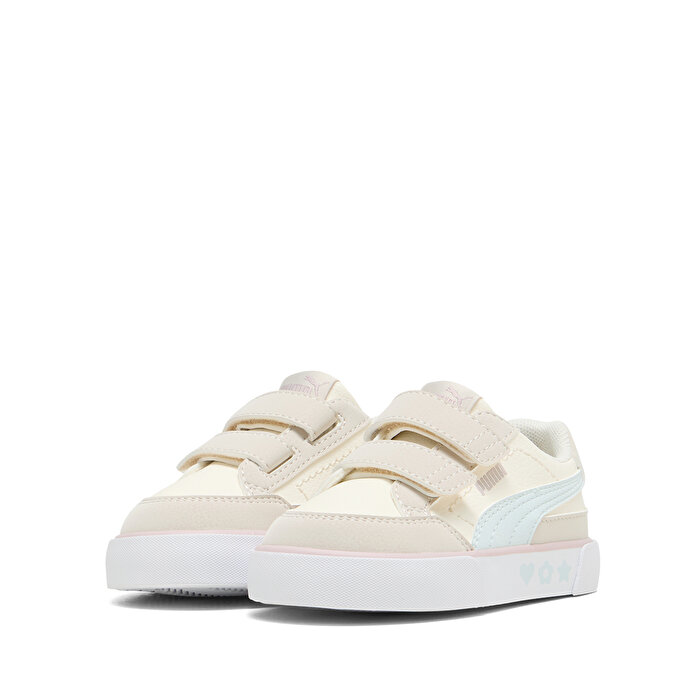 Puma Court Classic Vulc Kids Fun V Bebek Ekru Sneaker