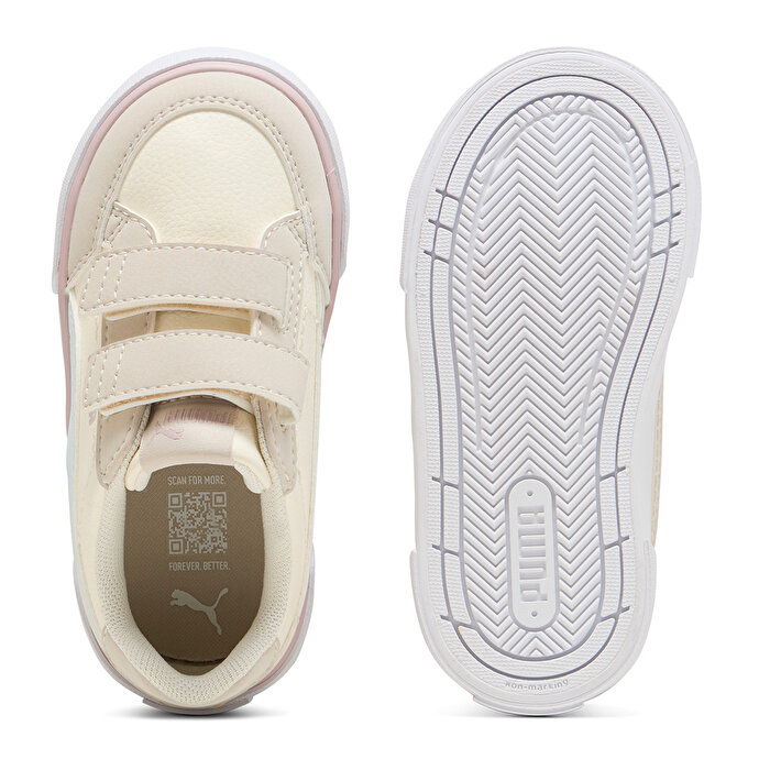 Puma Court Classic Vulc Kids Fun V Bebek Ekru Sneaker