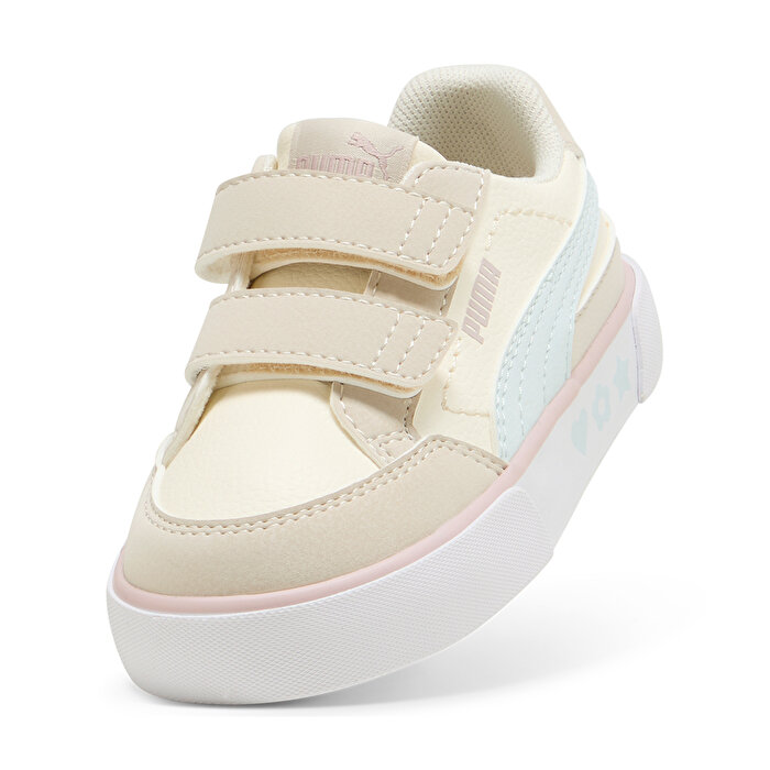 Puma Court Classic Vulc Kids Fun V Bebek Ekru Sneaker