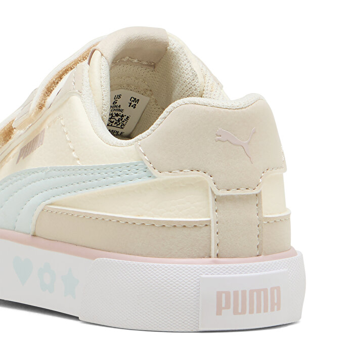 Puma Court Classic Vulc Kids Fun V Bebek Ekru Sneaker