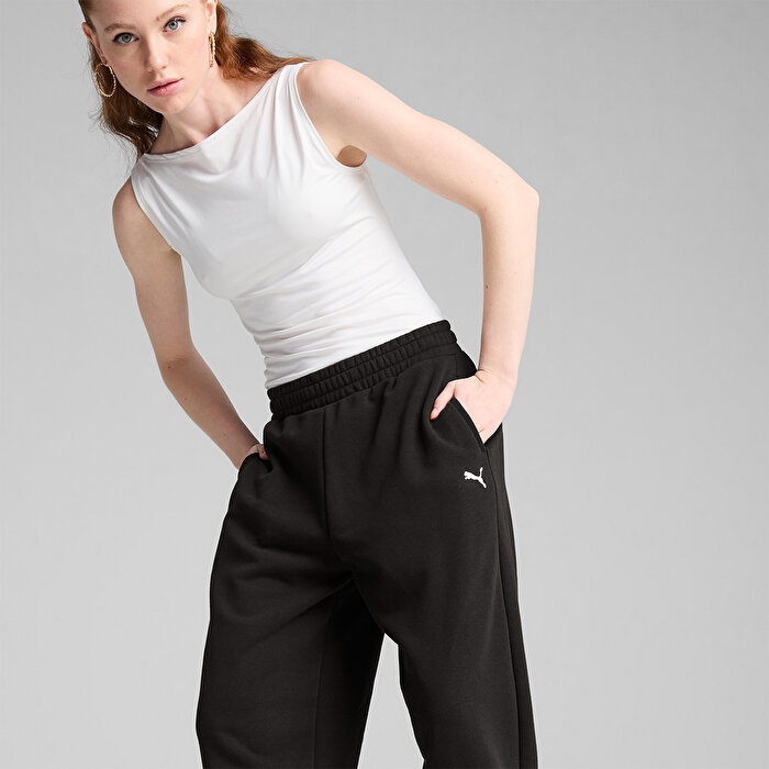 Puma Wardrobe Essentials Kadın Siyah Eşofman Altı