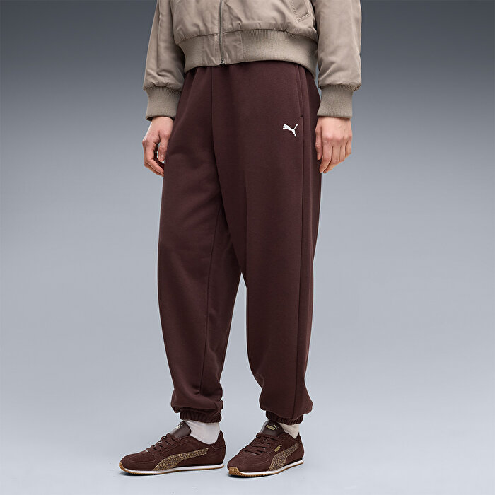 Puma Wardrobe Essentials Kadın Kahverengi Eşofman Altı