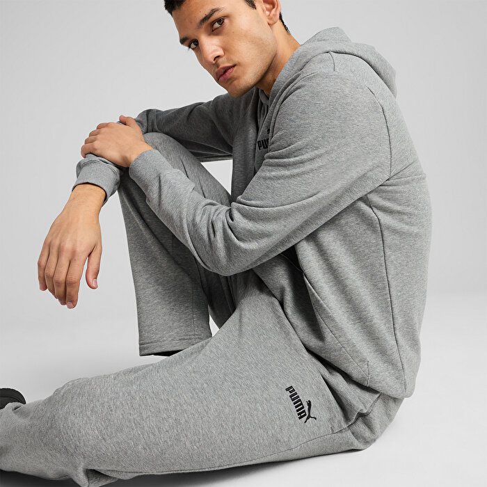Puma Essentials No 1 Logo Erkek Gri Eşofman Altı